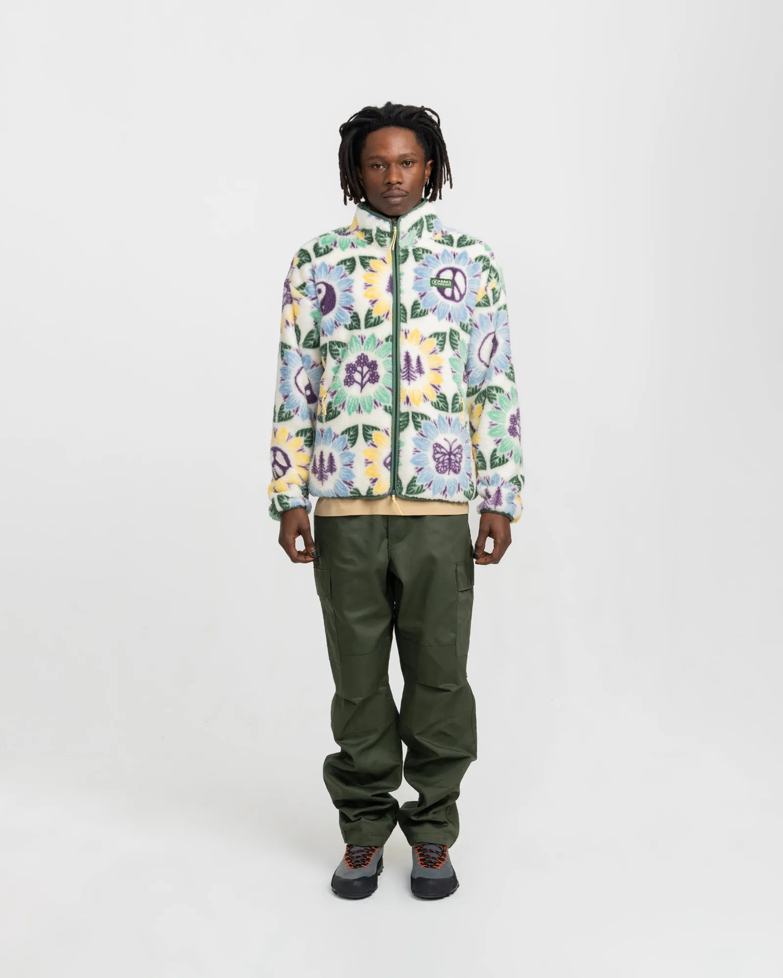 Nature In Bloom Faux Shearling Jacket 